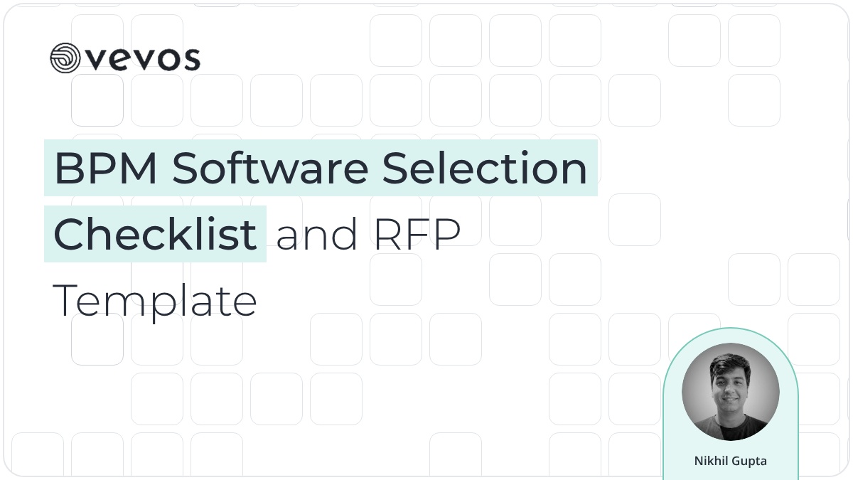 BPM Software Selection Checklist and RFP Template